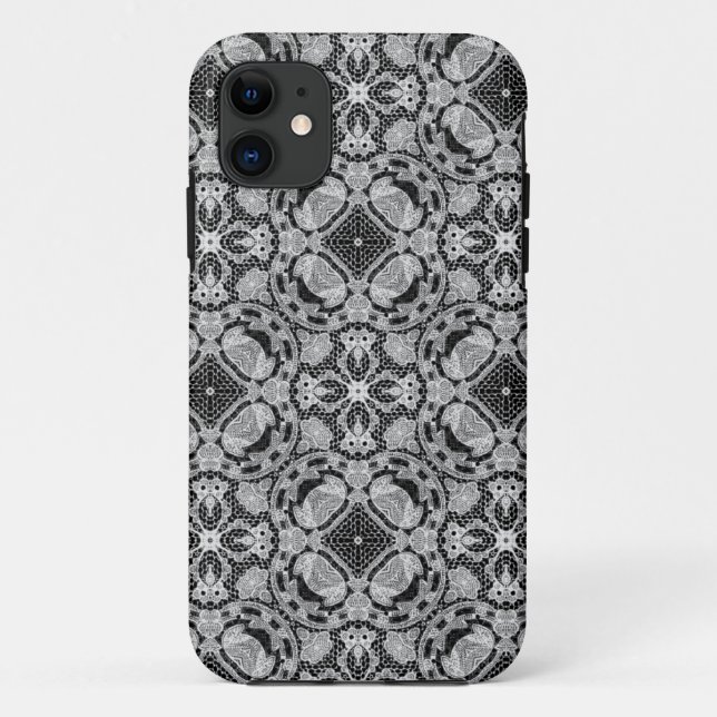 Lace black and white iPhone 5 case (Back)