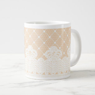 Lace Border Large Coffee Mug