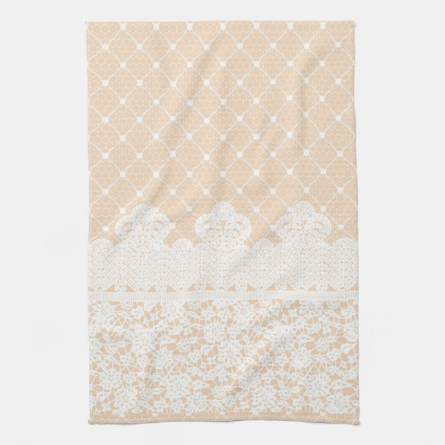 Lace Border Tea Towel (Vertical)