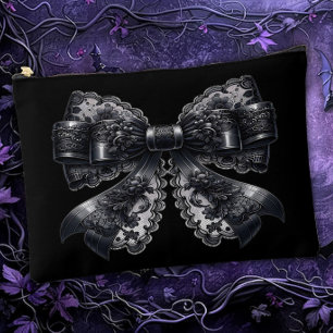 Lace Bow Dark Gothic Accessory Pouch