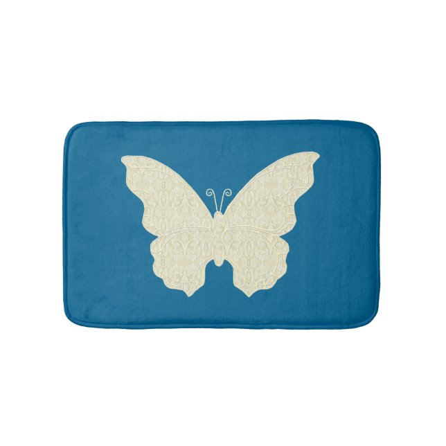 Lace Butterfly Bath Mat (Front)
