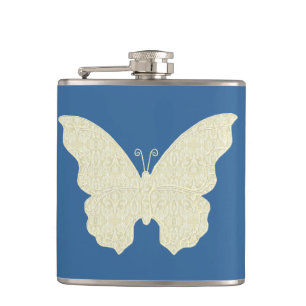 Lace Butterfly Flask