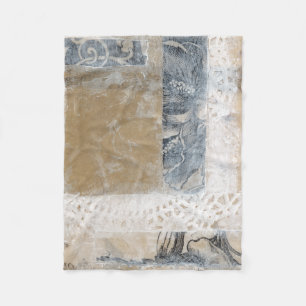 Lace Collage II Fleece Blanket