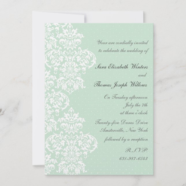 Lace Cover Wedding Invitation (Front)