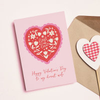 Lace Doily Heart Hand-Drawn Valentine's Day