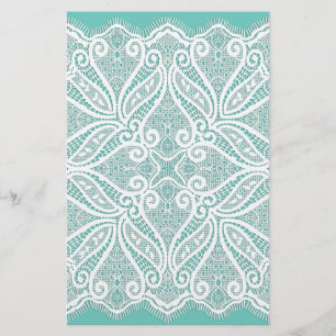 Lace doily stationery