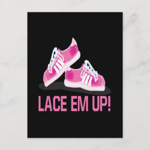 Lace Em Up Postcard