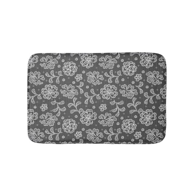 Lace fabric pattern 1 bath mat (Front)