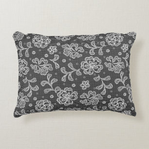 Lace fabric pattern 1 decorative cushion