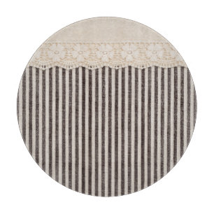 Lace fabric textile texture, background pattern. cutting board