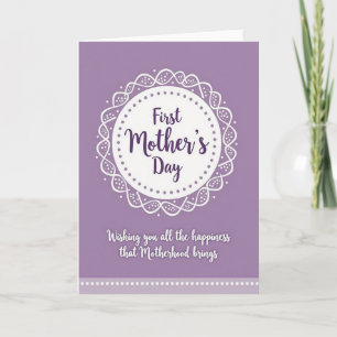 Lace First Mothers Day Card