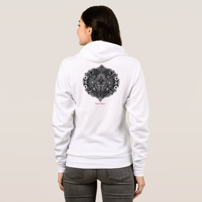 Lace Floral Harmony Hoodie (Back Full)