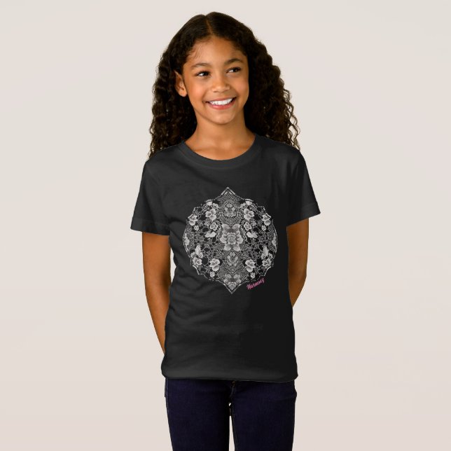 Lace Floral Harmony T-Shirt (Front Full)