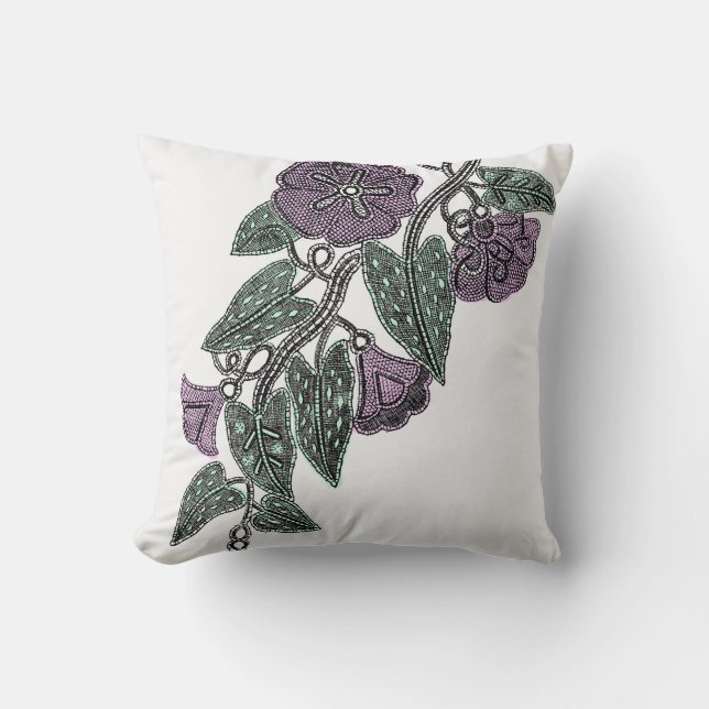 Lace Flowers Cushion (Front)
