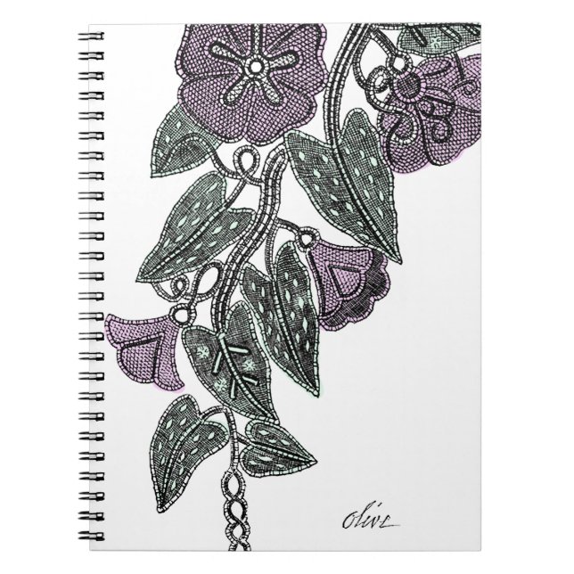 Lace Flowers Notebook (Front)
