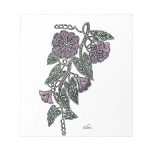 Lace Flowers Notepad