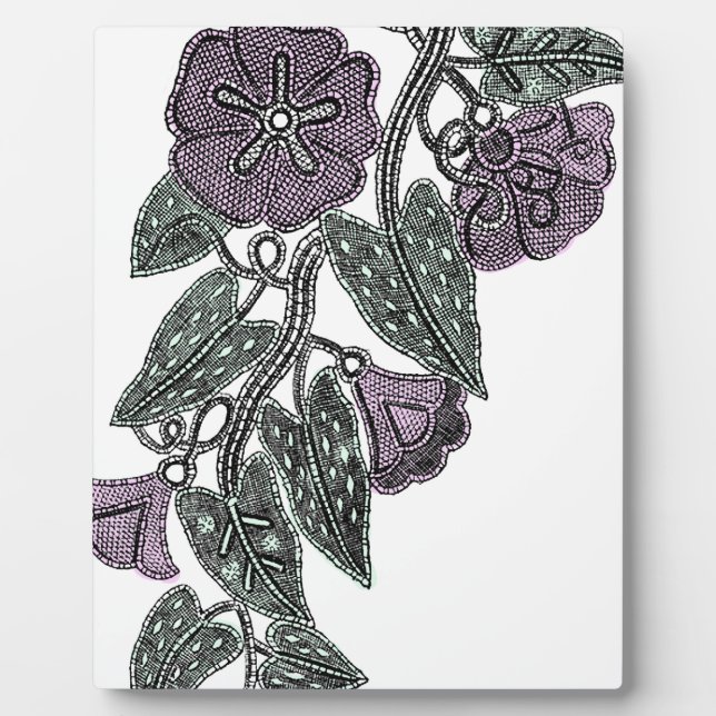 Lace Flowers Plaque (Front)