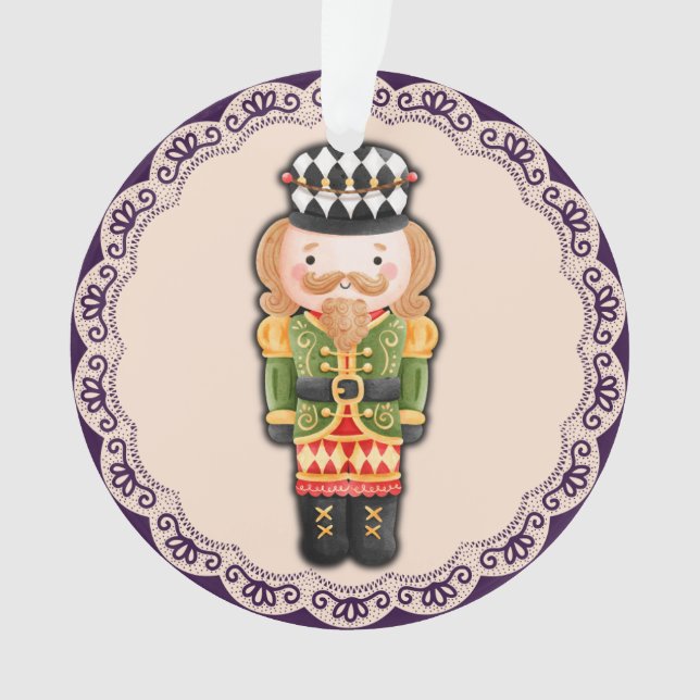Lace Frill Nutcracker Magic - Acrylic Ornament (Front)
