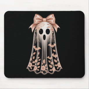 Lace Ghost Coquette Bow Pocket Women Girls Hallowe Mouse Pad