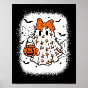 Lace Ghost Coquette Bow Pumpkin Cherry Girly Cute Poster