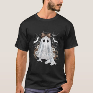 Lace Ghost Shirt Cute Floral Webs Spooky October F