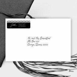 Lace Graduation Return Address Labels