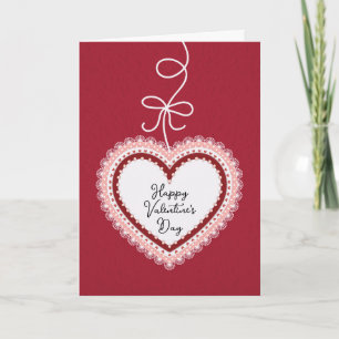 Lace Heart Valentine's Day Card