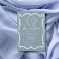 Lace Love Is In Bloom Crest Blue Bridal Shower