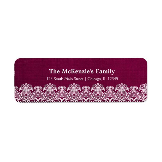 Lace (Maroon) (Front)
