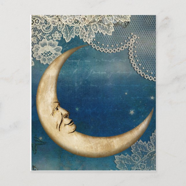 Lace Moon Scrapbook Paper (Front)