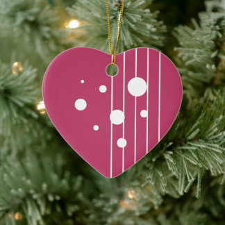 Lace of Love Ceramic Tree Decoration