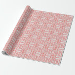 Lace over coral  Bridal Wedding Wrapping Paper<br><div class="desc">Lace over coral is a design suitable for weddings or bridal gifts,  or baby showers.</div>