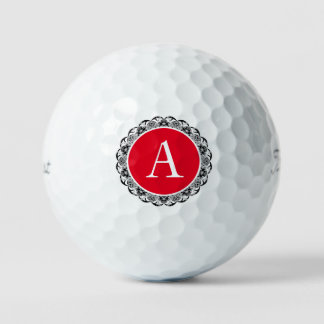 LACE PATTERN CUSTOM INITIAL GOLF BALLS