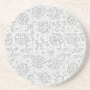 Lace pattern, flower vintage 1 coaster