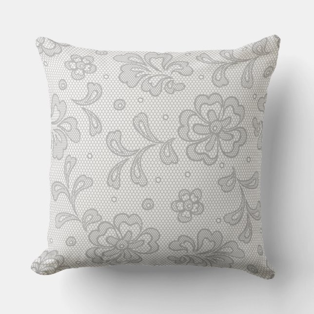 Lace pattern, flower vintage 1 cushion (Front)