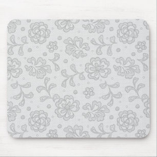 Lace pattern, flower vintage 1 mouse pad