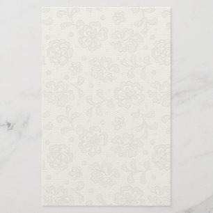 Lace pattern, flower vintage 1 stationery