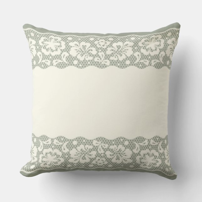 Lace pattern, flower vintage 5 cushion (Front)