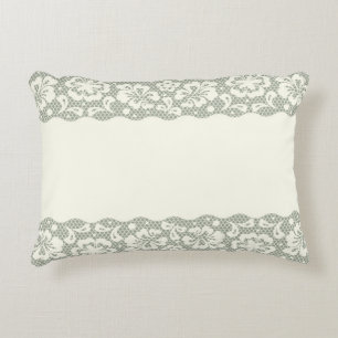 Lace pattern, flower vintage 5 decorative cushion