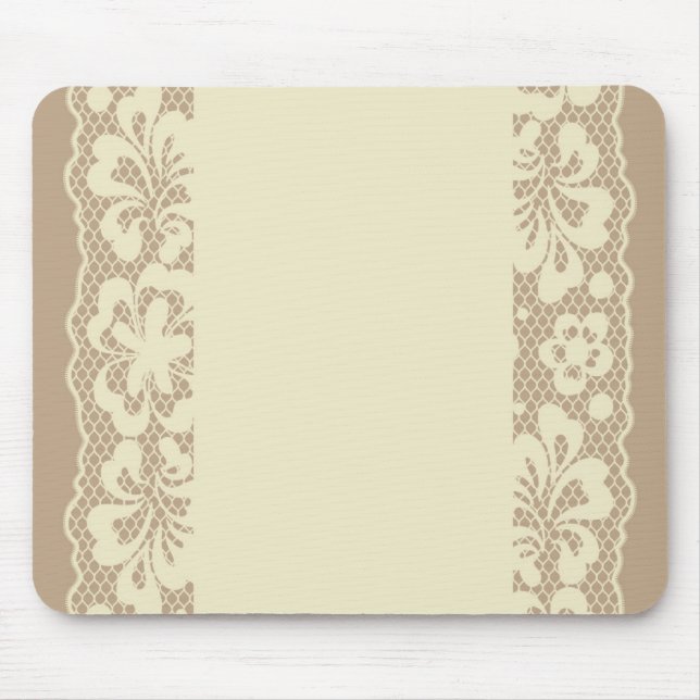 Lace pattern, flower vintage 7 mouse pad (Front)