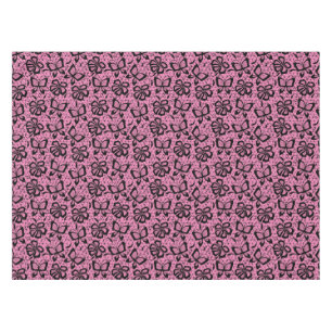 lace pattern with butterflies tablecloth