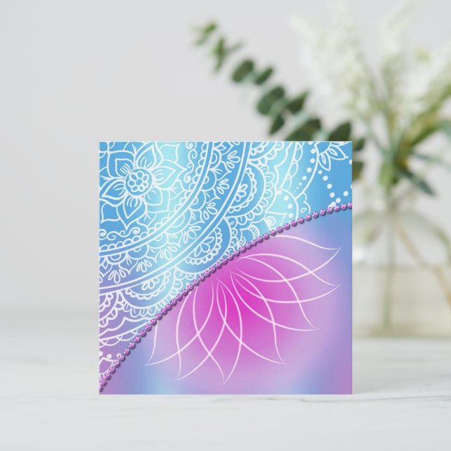 Lace & Pearl Birthday Invitation (Standing Front)