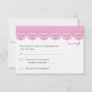 Lace RSVP Cards