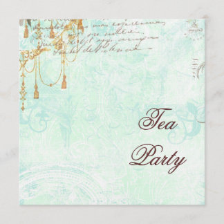 Lace Scrolls & Tassels Invite