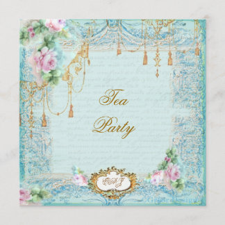 Lace Scrolls & Tassels Invite