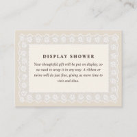 Lace Soft Neutral Bridal Shower