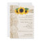Lace & sunflowers on burlap wedding bridal shower