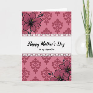 Lace Trim Mothers Day Message Card