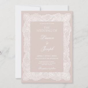 Lace Wedding Invitation