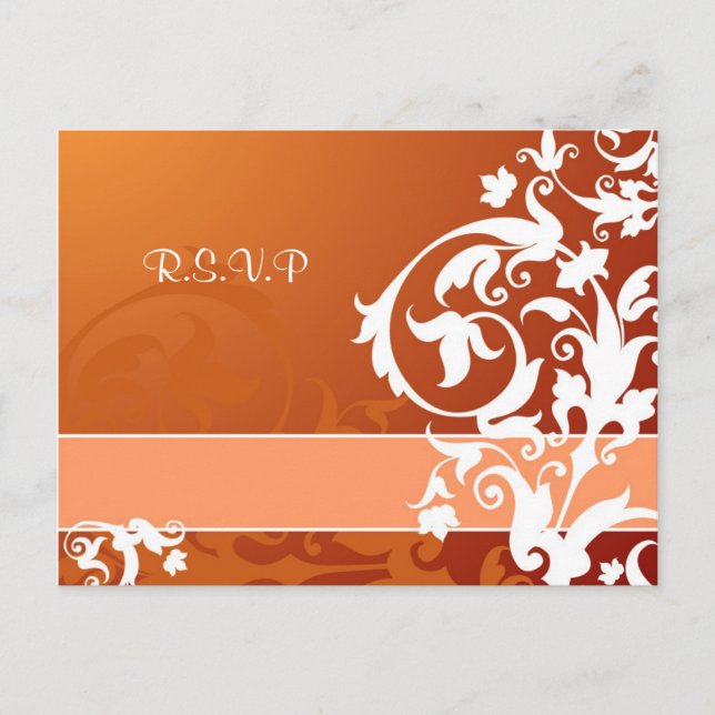 Lace Wedding RSVP card (Front)